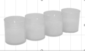 MÉCSES BETÉT 4DB FEHÉR